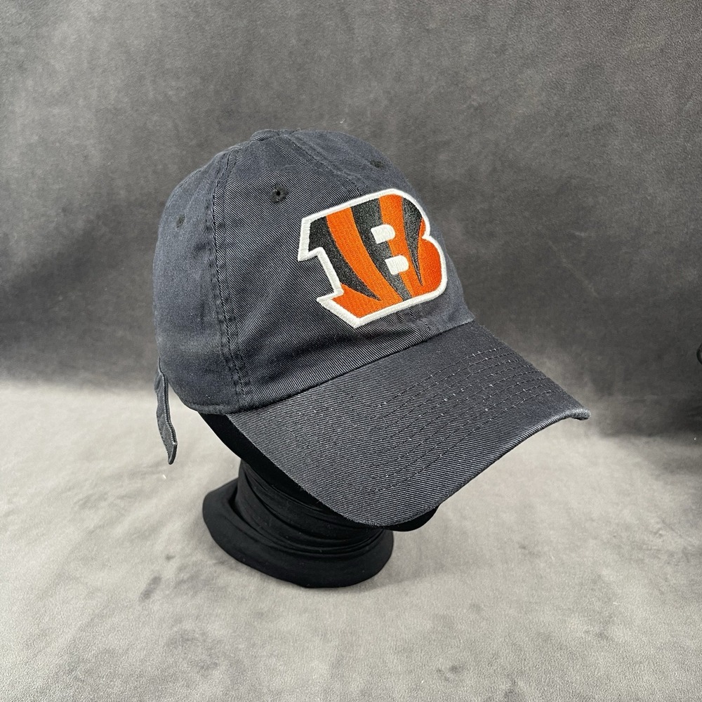 NFL Cincinnati Bengals Adjustable Dad Hat Cap Black Team Apparel One Size‎